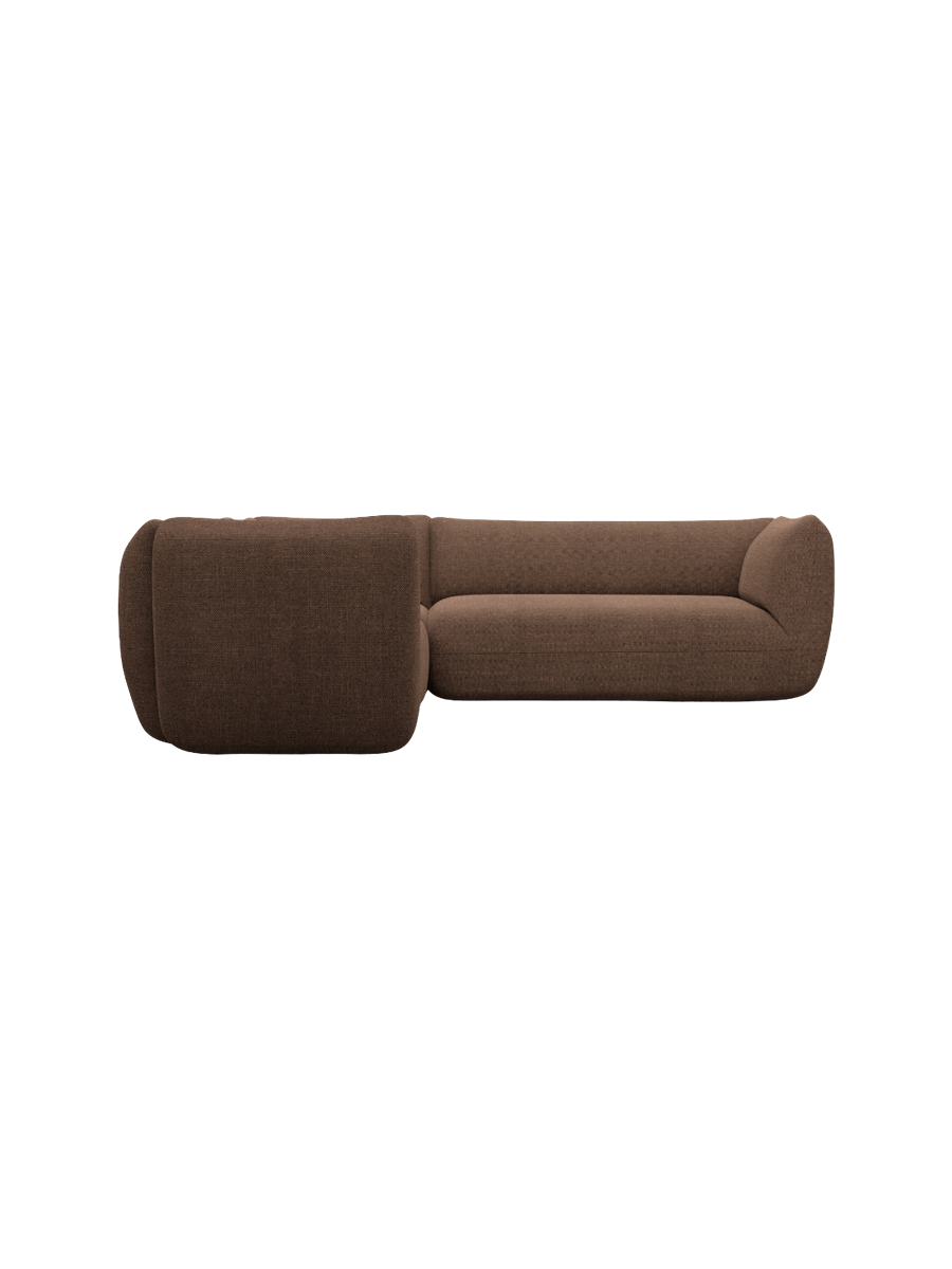 
5-Sitzer Design Ecksofa „Amalfi“ mit Strukturstoff-Bezug - Strukturstoff Anthrazit