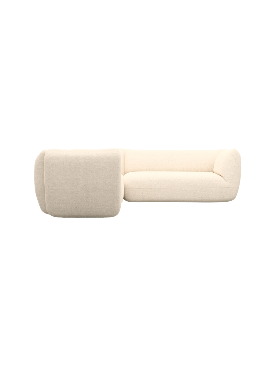 
5-Sitzer Design Ecksofa „Amalfi“ mit Strukturstoff-Bezug - Strukturstoff Anthrazit