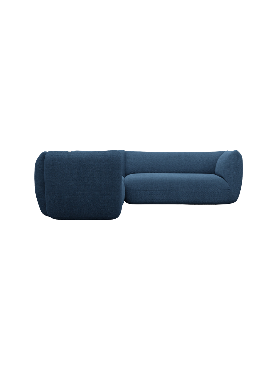 
5-Sitzer Design Ecksofa „Amalfi“ mit Strukturstoff-Bezug - Strukturstoff Anthrazit
