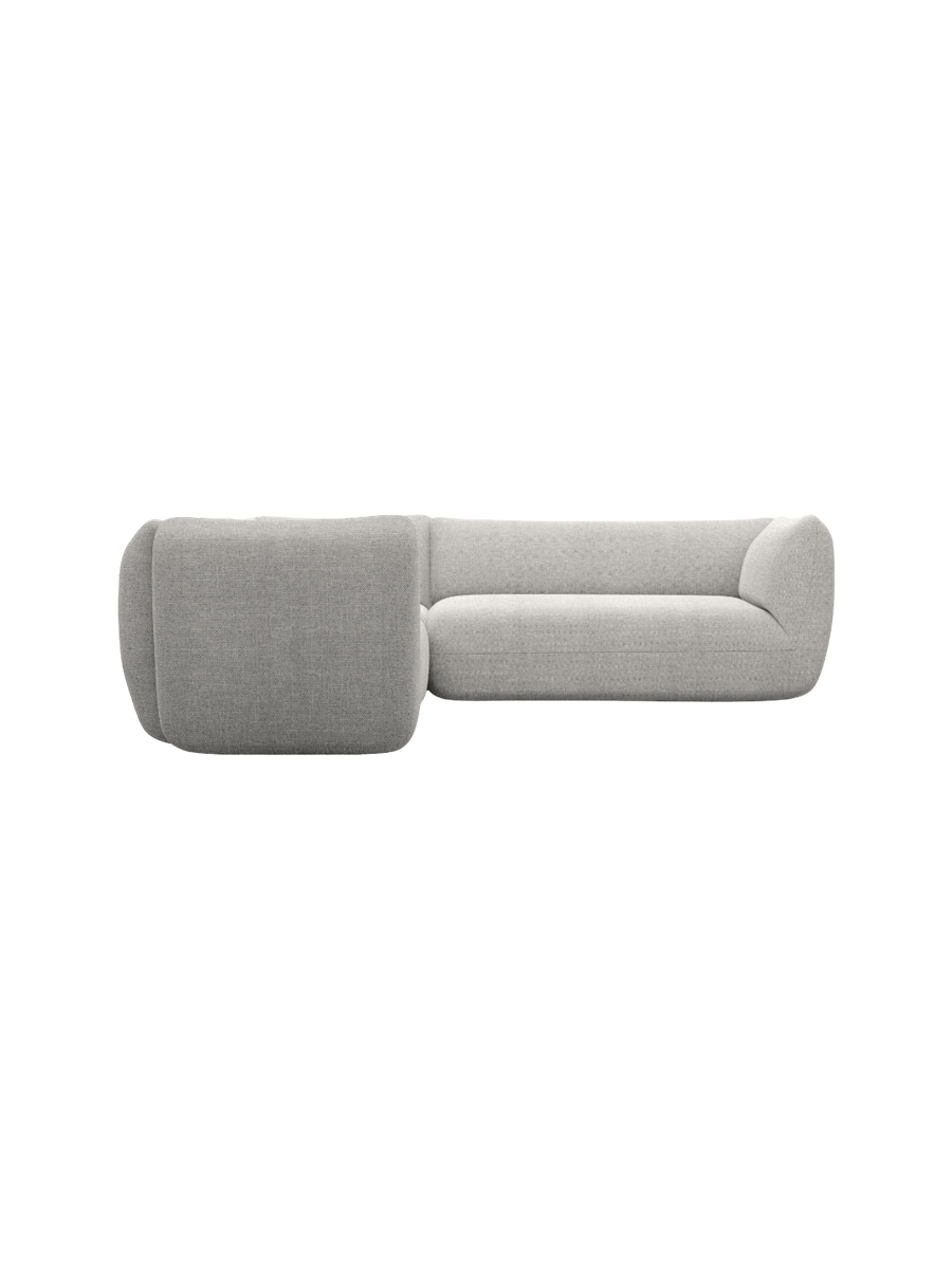 
5-Sitzer Design Ecksofa „Amalfi“ mit Strukturstoff-Bezug - Strukturstoff Anthrazit
