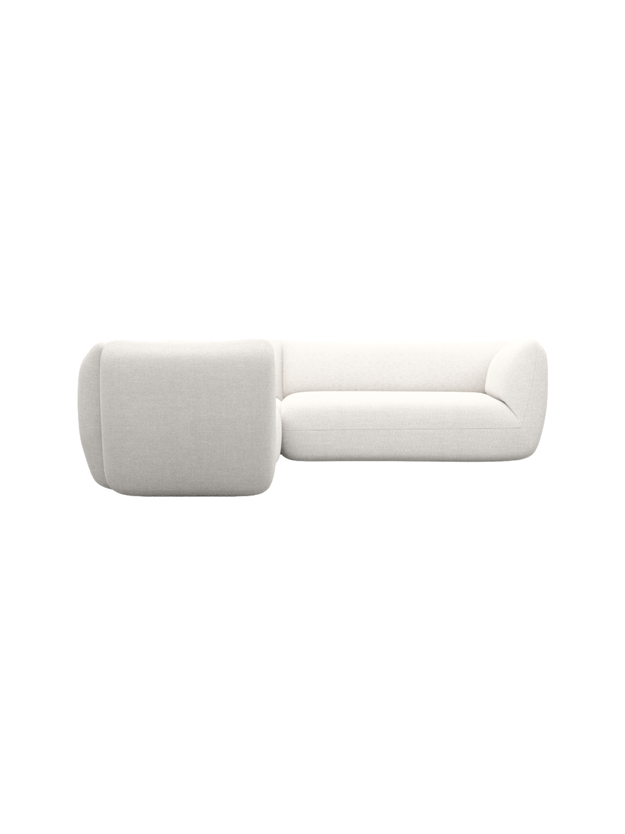 
5-Sitzer Design Ecksofa „Amalfi“ mit Strukturstoff-Bezug - Strukturstoff Anthrazit