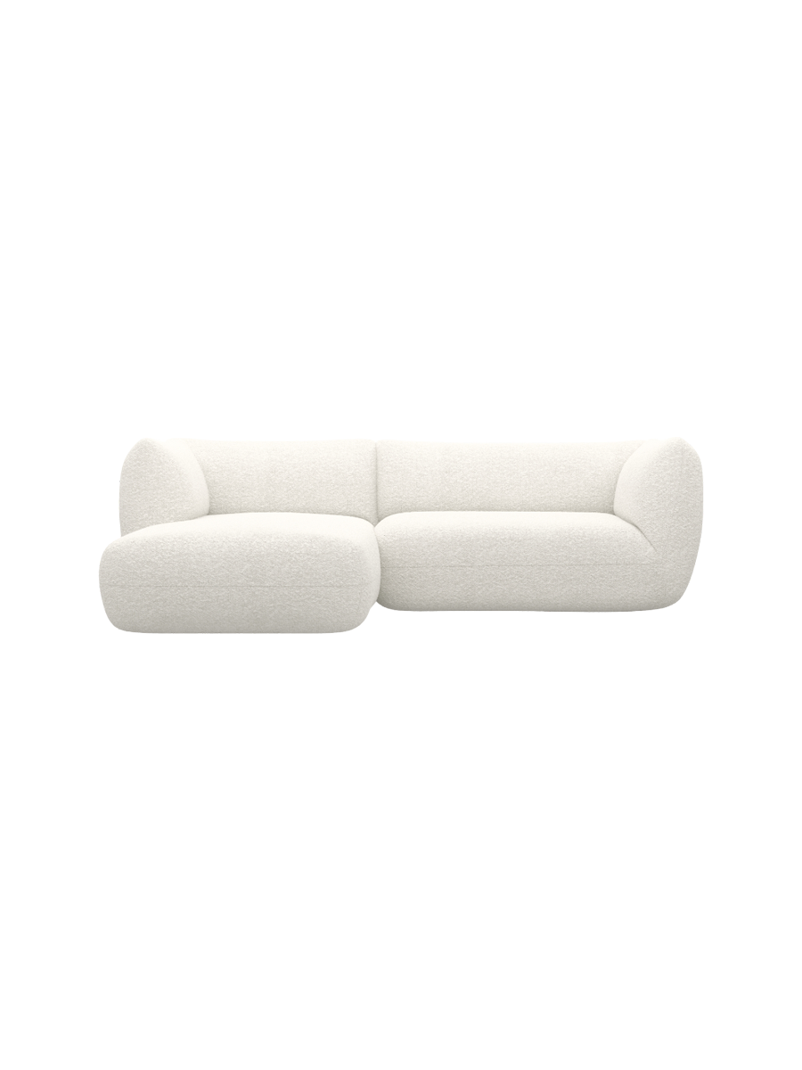 
3/4-Sitzer Design Ecksofa „Amalfi“ mit Bouclé-Bezug - Eckteil links