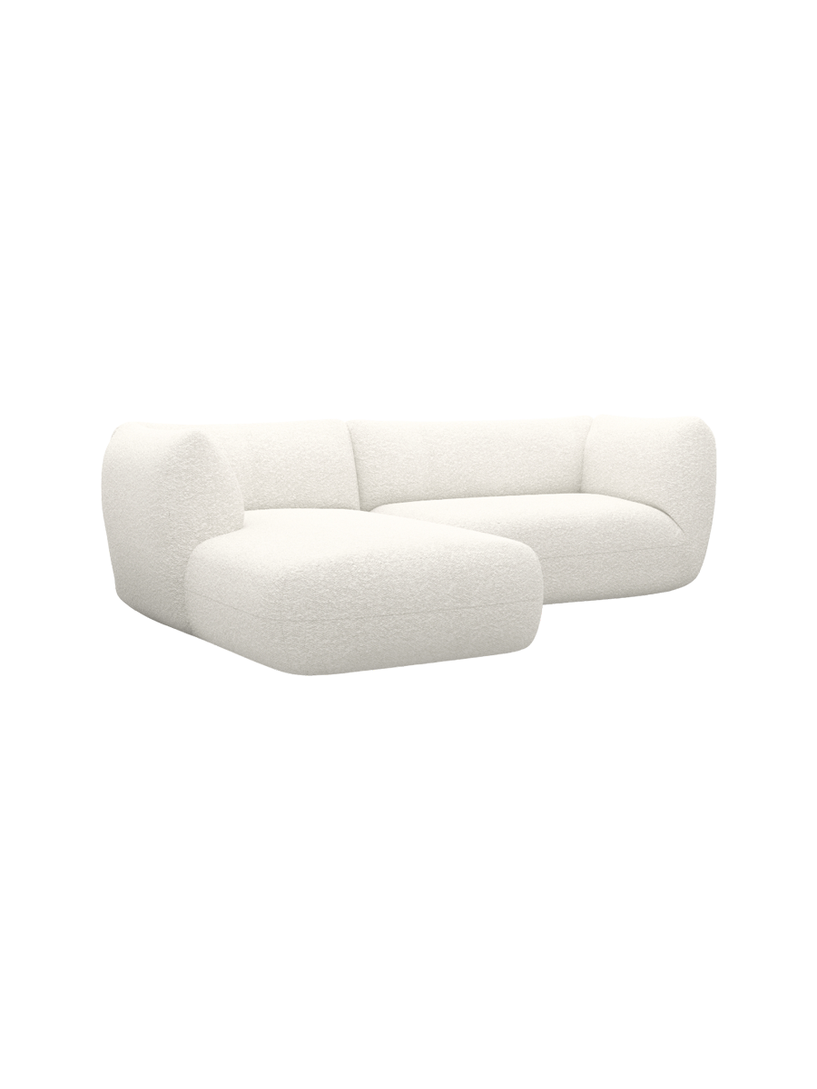 
3/4-Sitzer Design Ecksofa „Amalfi“ mit Bouclé-Bezug - Eckteil links