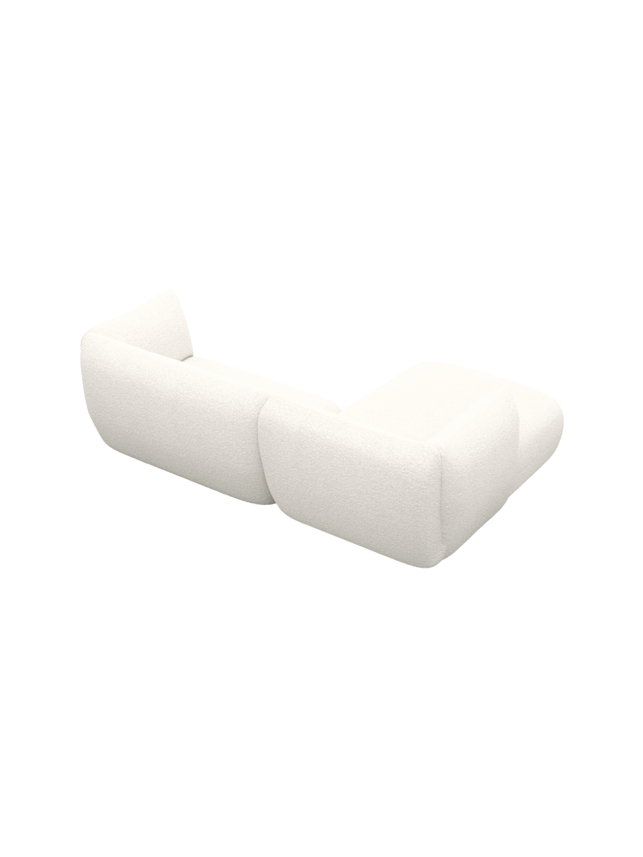 
3/4-Sitzer Design Ecksofa „Amalfi“ mit Bouclé-Bezug - Eckteil links