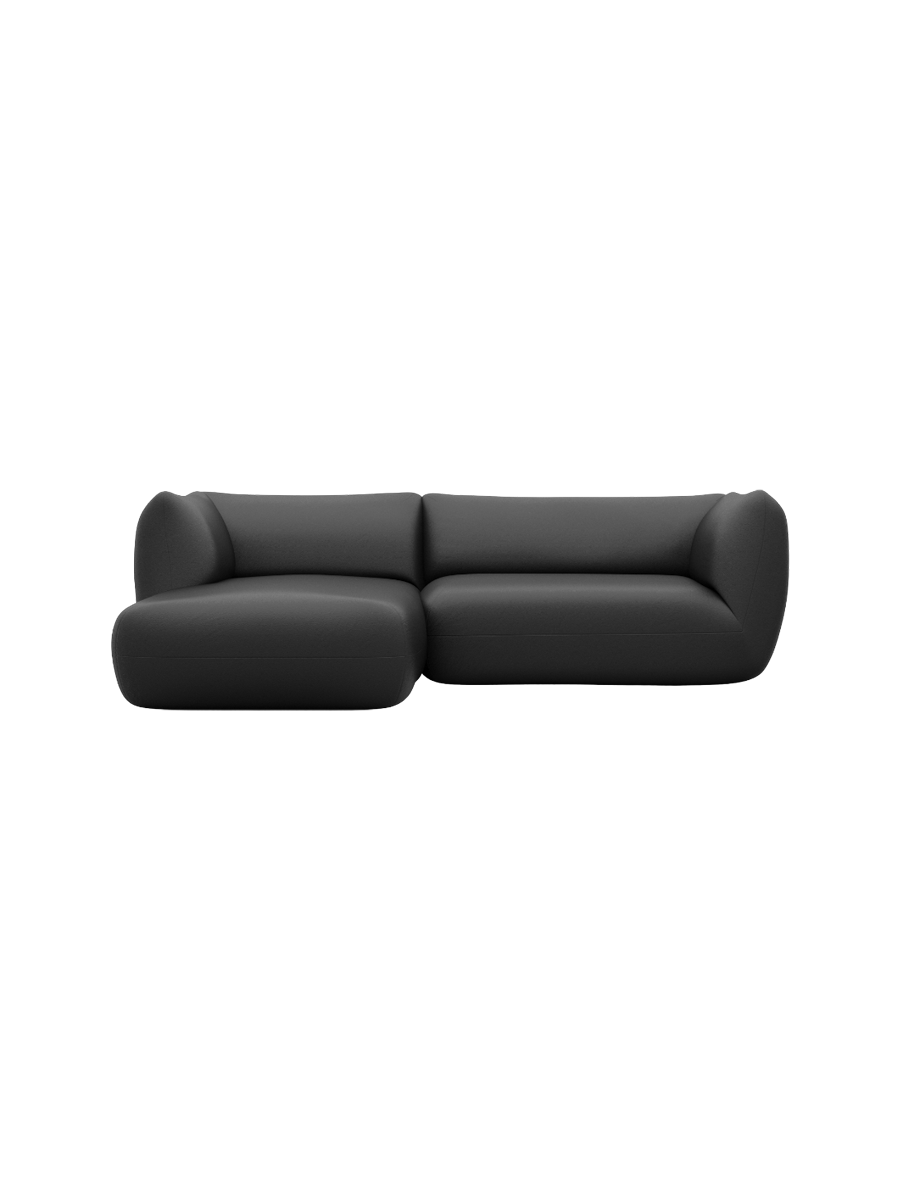 
3/4-Sitzer Design Echtleder Ecksofa „Amalfi“ - Echtleder Beige / Eckteil links