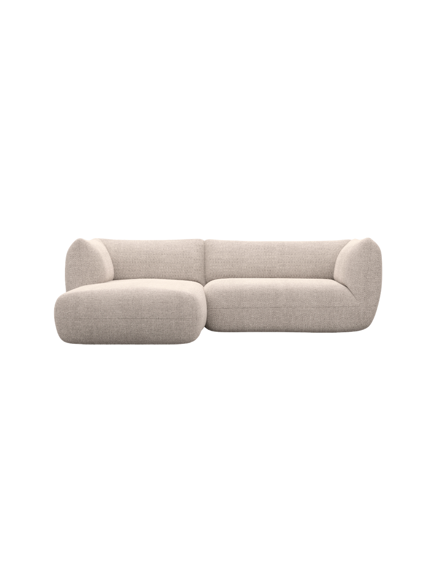
3/4-Sitzer Design Ecksofa „Amalfi“ mit Strukturstoff-Bezug - Strukturstoff Anthrazit / Eckteil links