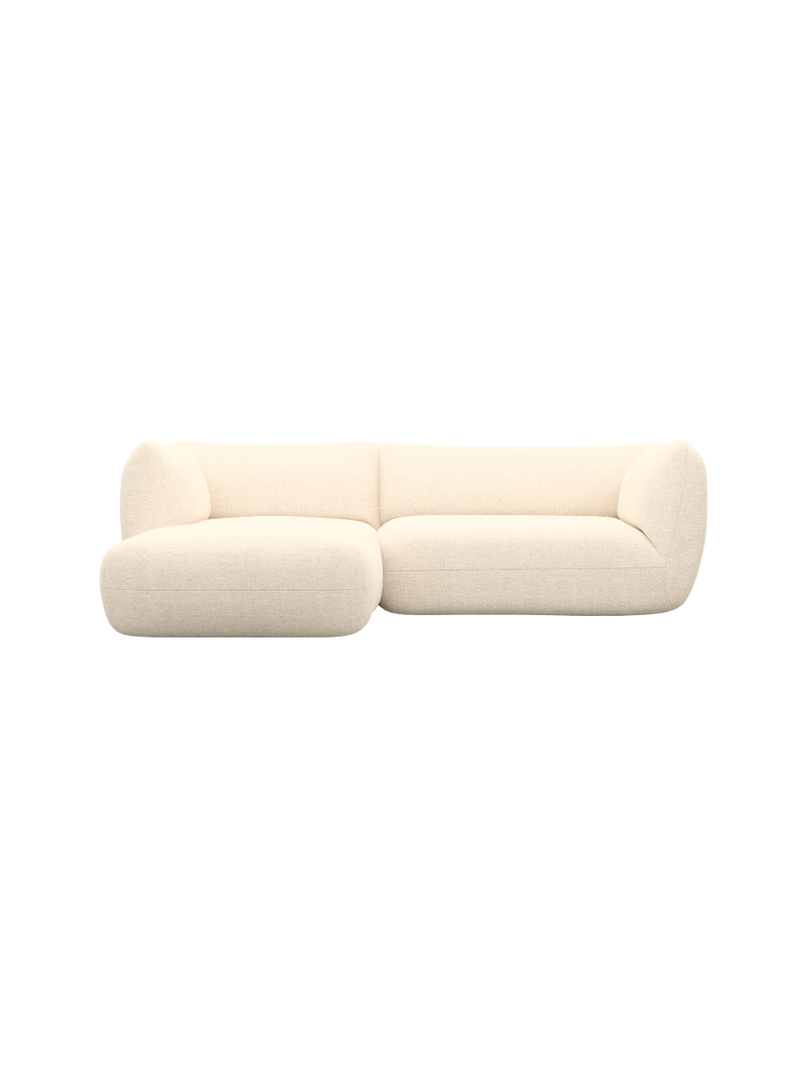 
3/4-Sitzer Design Ecksofa „Amalfi“ mit Strukturstoff-Bezug - Strukturstoff Anthrazit / Eckteil links