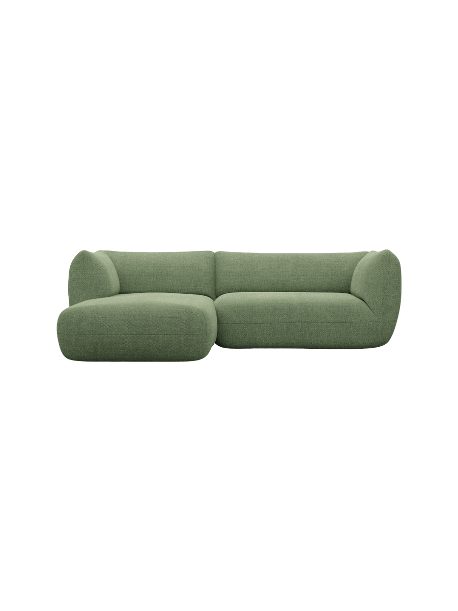 
3/4-Sitzer Design Ecksofa „Amalfi“ mit Strukturstoff-Bezug - Strukturstoff Anthrazit / Eckteil links
