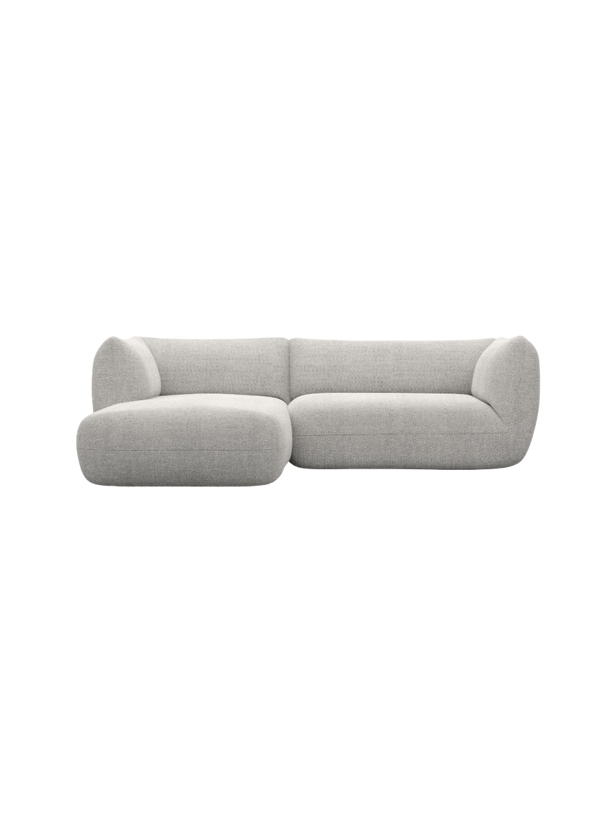 
3/4-Sitzer Design Ecksofa „Amalfi“ mit Strukturstoff-Bezug - Strukturstoff Anthrazit / Eckteil links