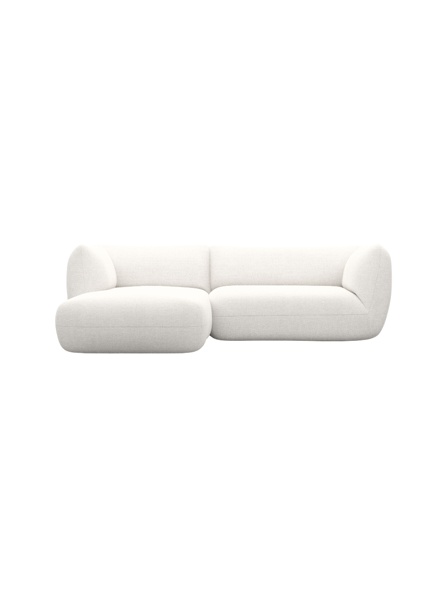 
3/4-Sitzer Design Ecksofa „Amalfi“ mit Strukturstoff-Bezug - Strukturstoff Anthrazit / Eckteil links