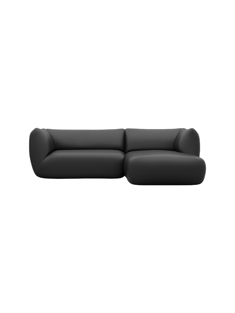 
3/4-Sitzer Design Echtleder Ecksofa „Amalfi“ - Echtleder Beige / Eckteil links