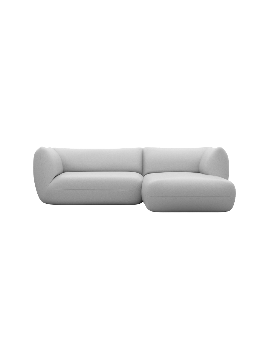 
3/4-Sitzer Design Echtleder Ecksofa „Amalfi“ - Echtleder Beige / Eckteil links