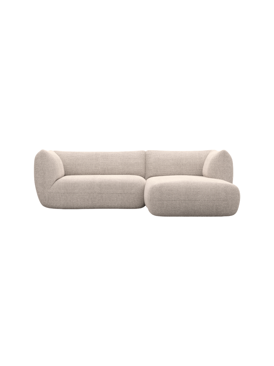 
3/4-Sitzer Design Ecksofa „Amalfi“ mit Strukturstoff-Bezug - Strukturstoff Anthrazit / Eckteil links
