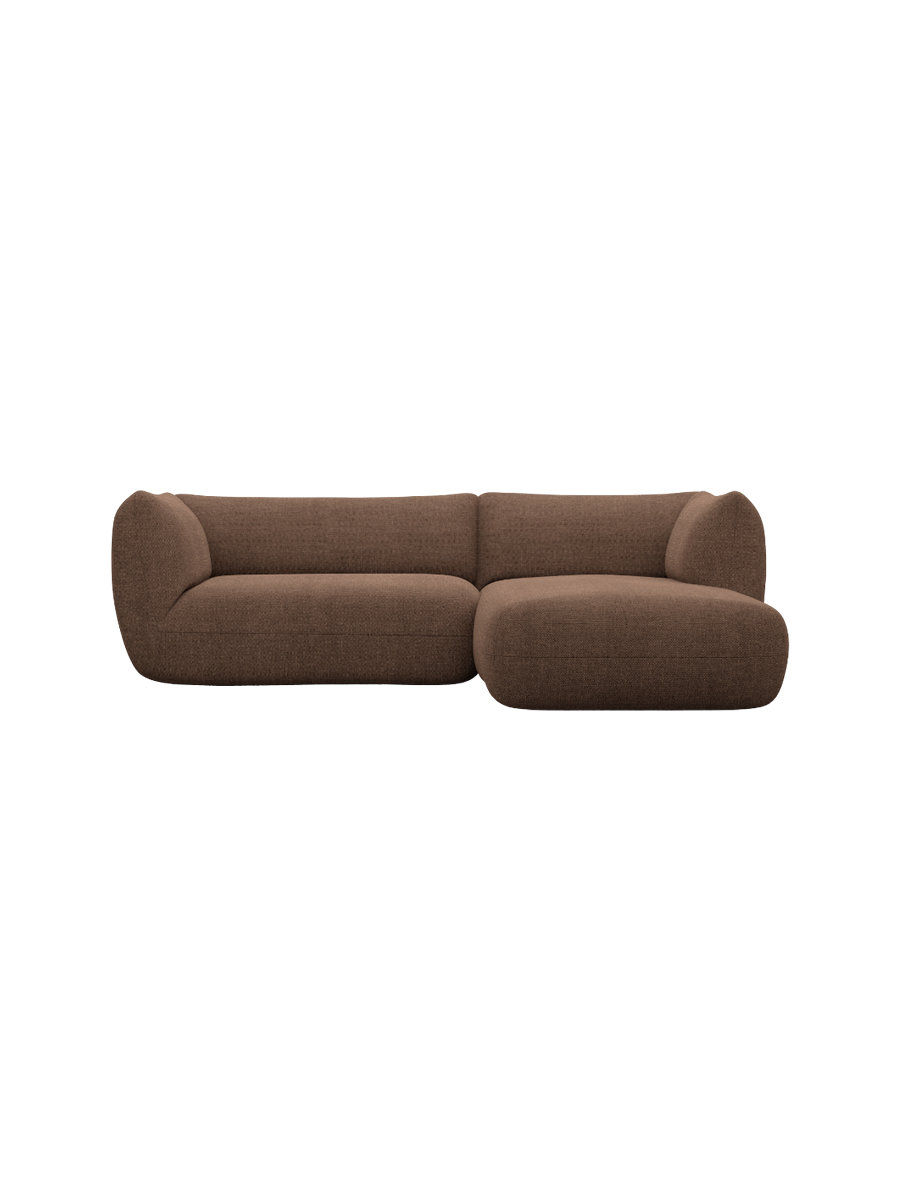 
3/4-Sitzer Design Ecksofa „Amalfi“ mit Strukturstoff-Bezug - Strukturstoff Anthrazit / Eckteil links
