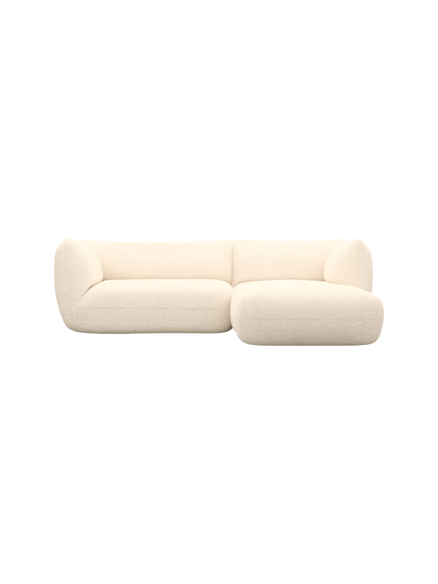 
3/4-Sitzer Design Ecksofa „Amalfi“ mit Strukturstoff-Bezug - Strukturstoff Anthrazit / Eckteil links
