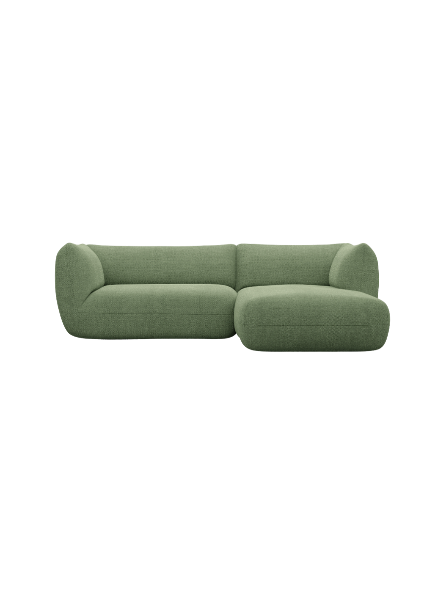 
3/4-Sitzer Design Ecksofa „Amalfi“ mit Strukturstoff-Bezug - Strukturstoff Anthrazit / Eckteil links