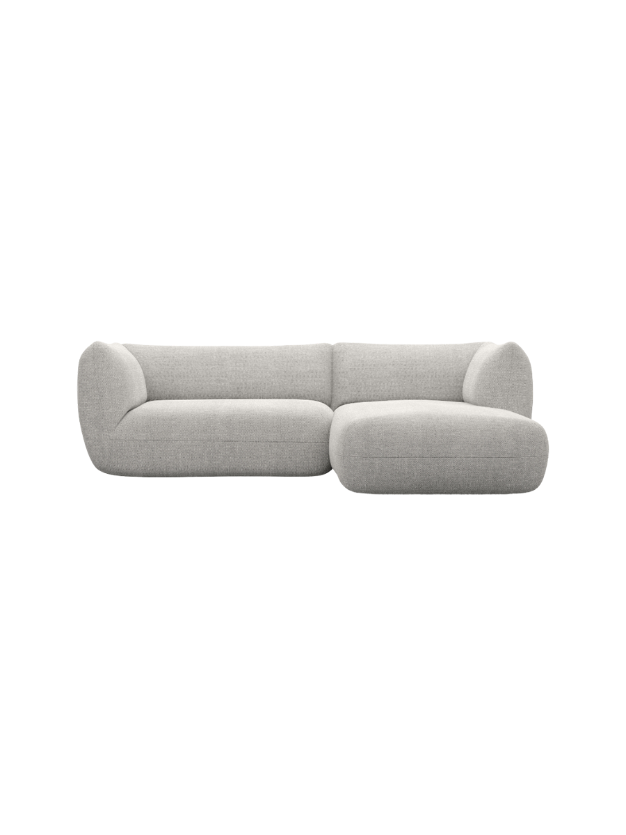 
3/4-Sitzer Design Ecksofa „Amalfi“ mit Strukturstoff-Bezug - Strukturstoff Anthrazit / Eckteil links