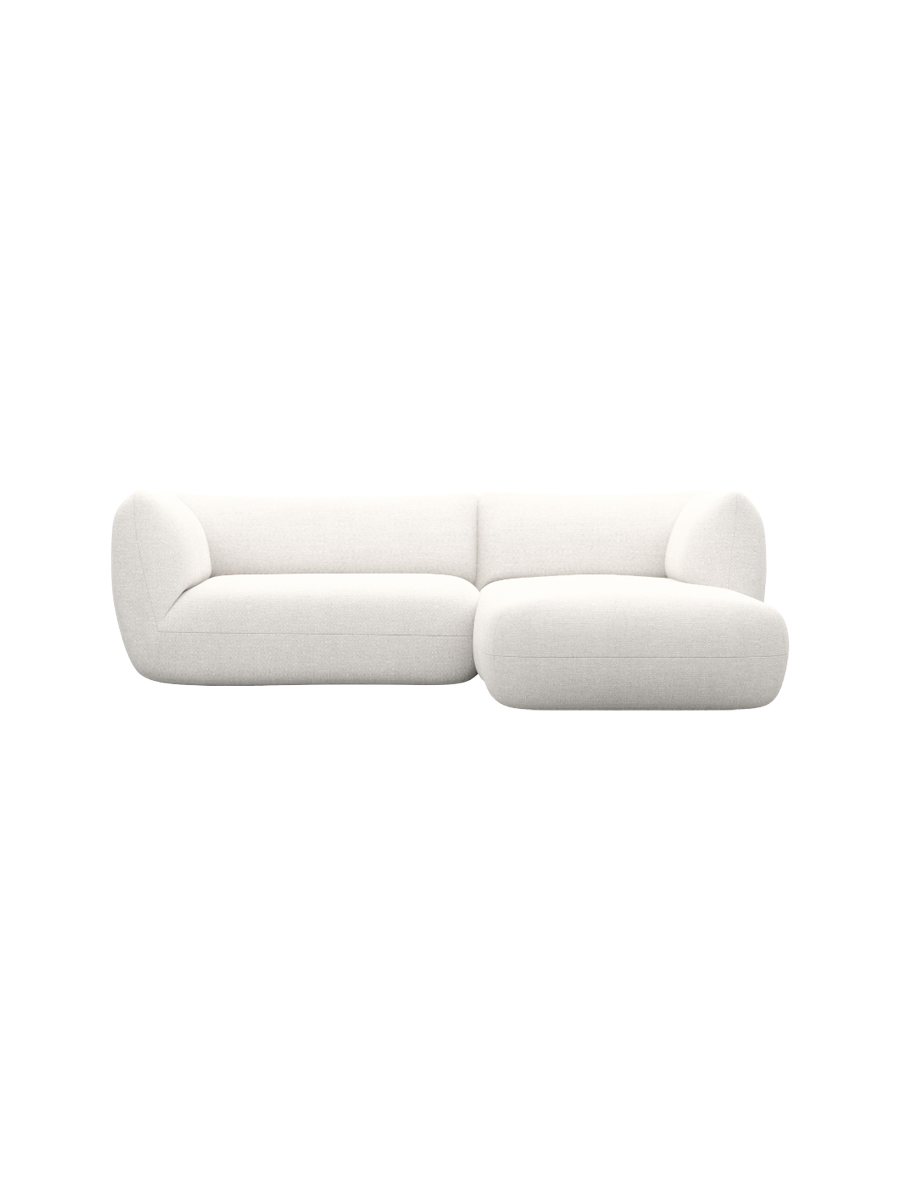 
3/4-Sitzer Design Ecksofa „Amalfi“ mit Strukturstoff-Bezug - Strukturstoff Anthrazit / Eckteil links