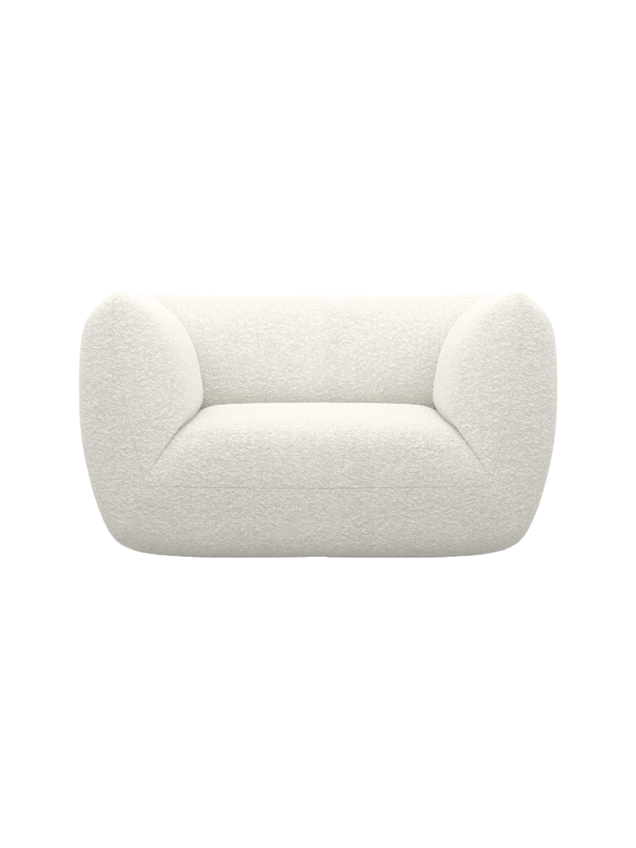 
Design Loungesessel „Amalfi“ mit Bouclé-Bezug