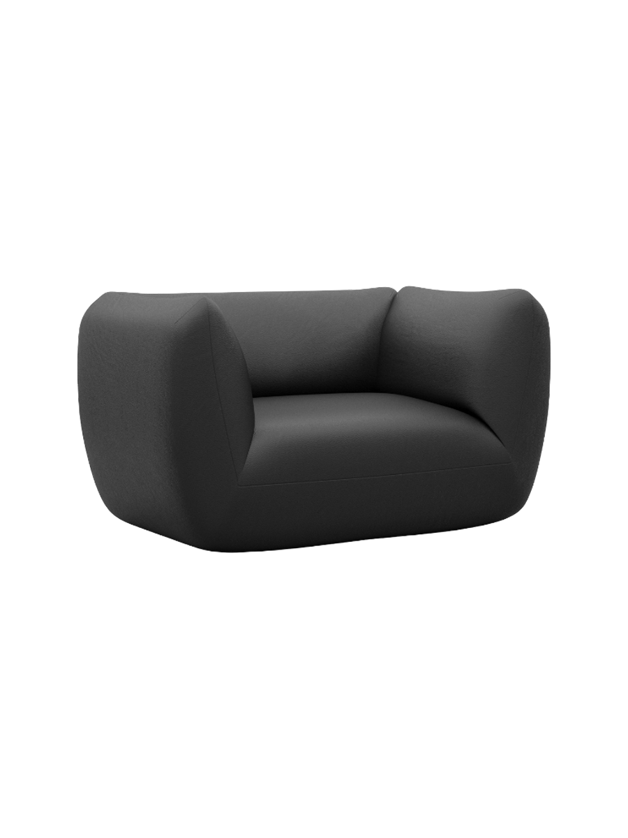 
Design Echtleder Loungesessel „Amalfi“ - Echtleder Beige