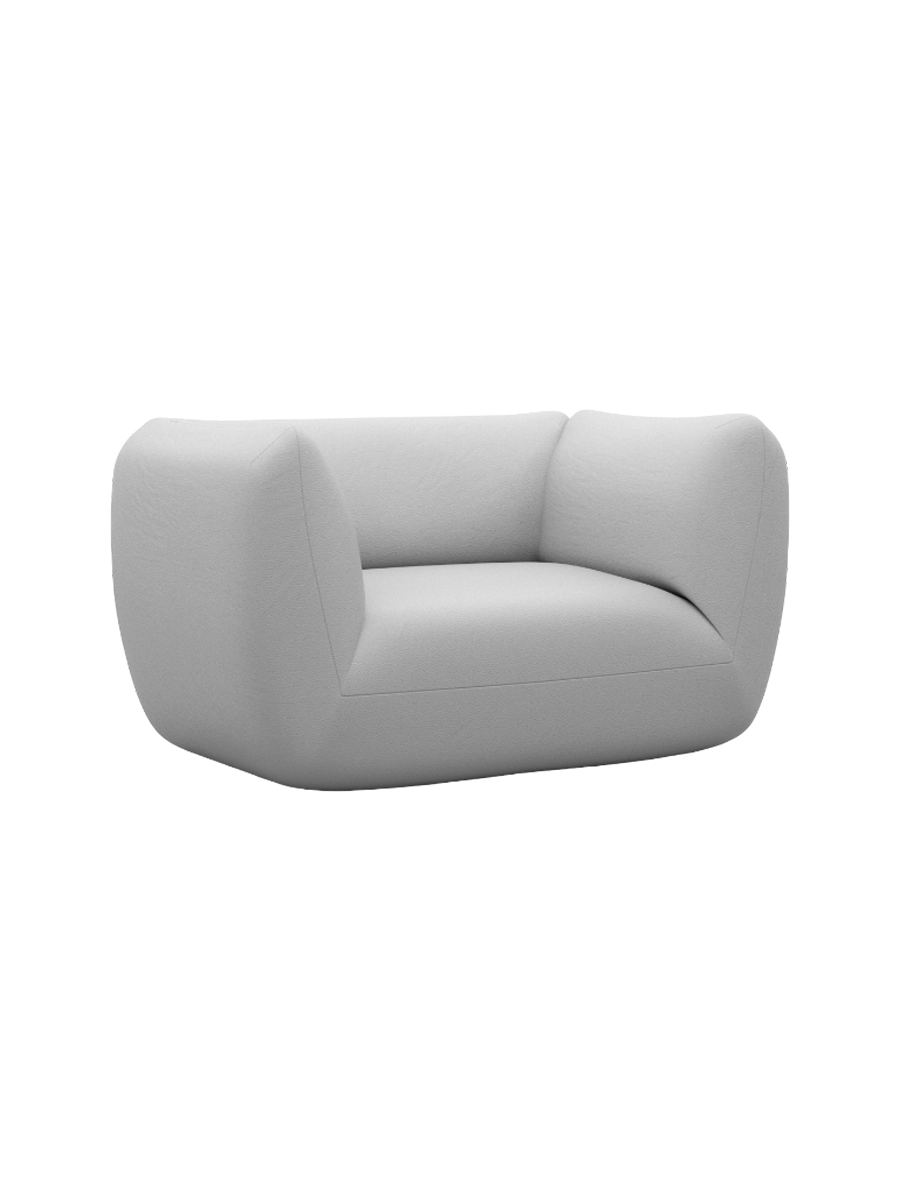 
Design Echtleder Loungesessel „Amalfi“ - Echtleder Beige
