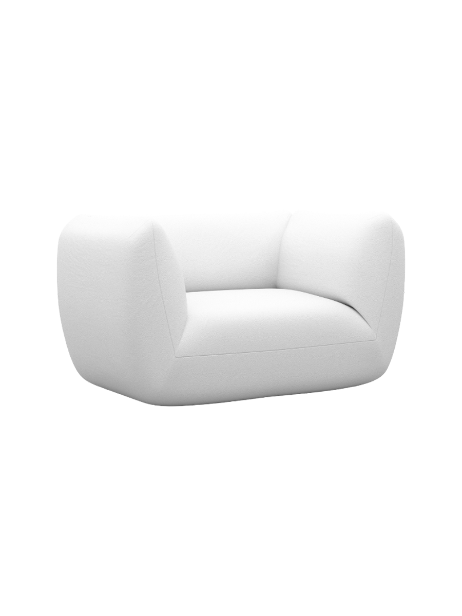 
Design Echtleder Loungesessel „Amalfi“ - Echtleder Beige