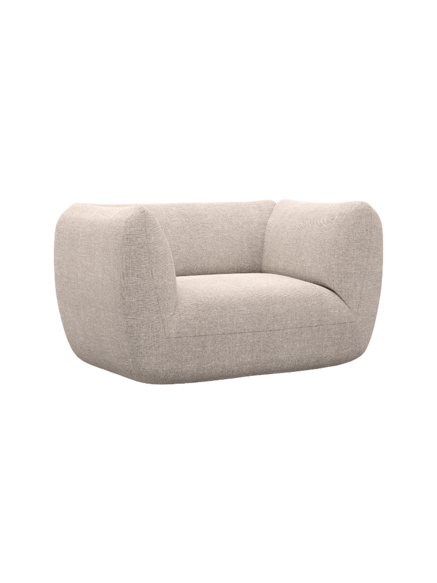 
Design Loungesesse „Amalfi“ mit Strukturstoff-Bezug - Strukturstoff Anthrazit