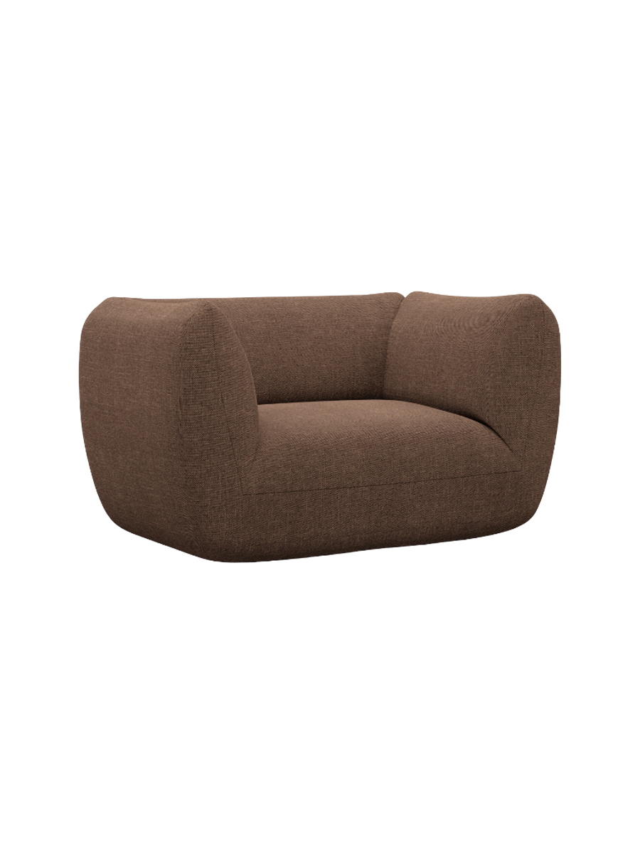 
Design Loungesesse „Amalfi“ mit Strukturstoff-Bezug - Strukturstoff Anthrazit