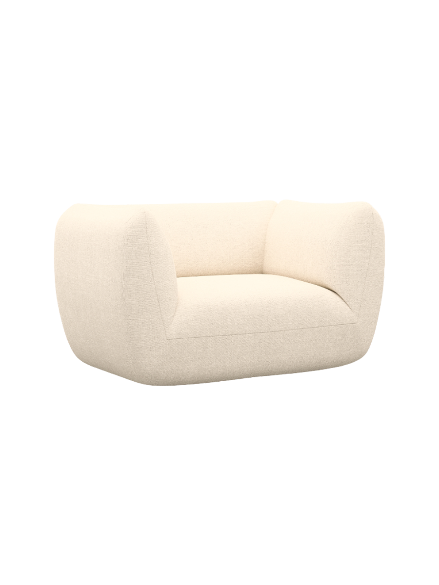 
Design Loungesesse „Amalfi“ mit Strukturstoff-Bezug - Strukturstoff Anthrazit