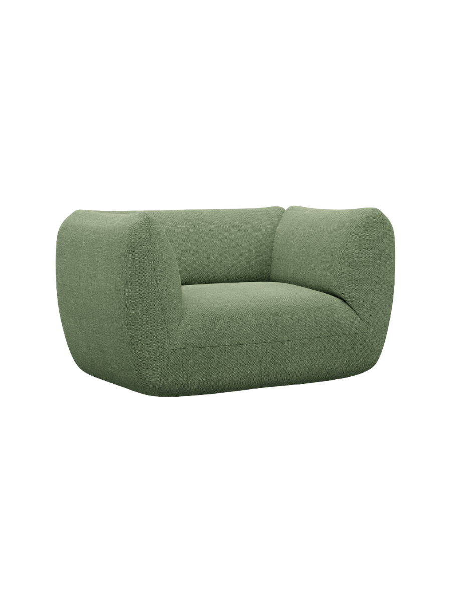 
Design Loungesesse „Amalfi“ mit Strukturstoff-Bezug - Strukturstoff Anthrazit