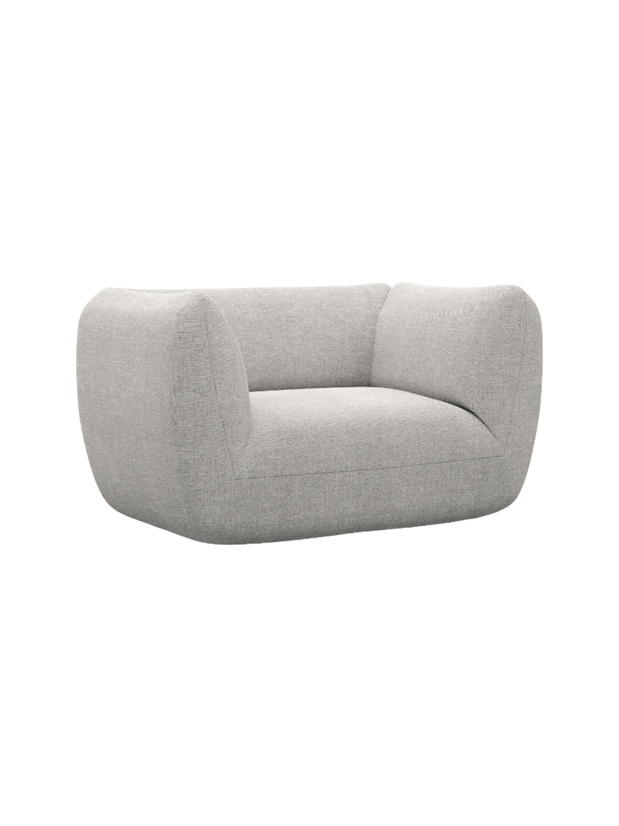 
Design Loungesesse „Amalfi“ mit Strukturstoff-Bezug - Strukturstoff Anthrazit