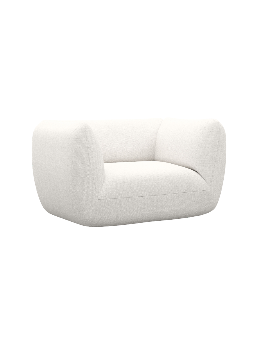 
Design Loungesesse „Amalfi“ mit Strukturstoff-Bezug - Strukturstoff Anthrazit
