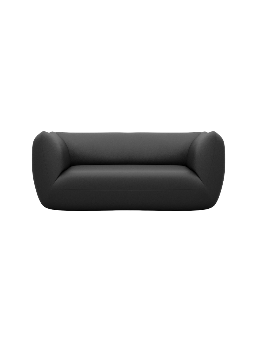 
2-Sitzer Design Echtleder Sofa „Amalfi“ - Echtleder Beige