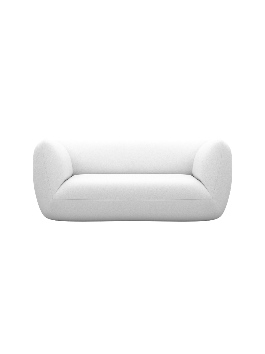 
2-Sitzer Design Echtleder Sofa „Amalfi“ - Echtleder Beige