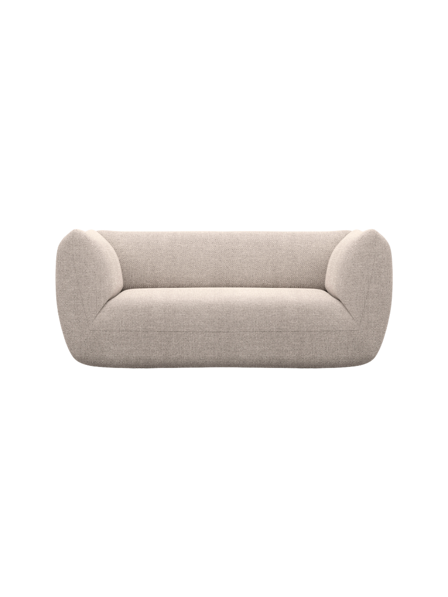 
2-Sitzer Design Sofa „Amalfi“ mit Strukturstoff-Bezug - Strukturstoff Anthrazit