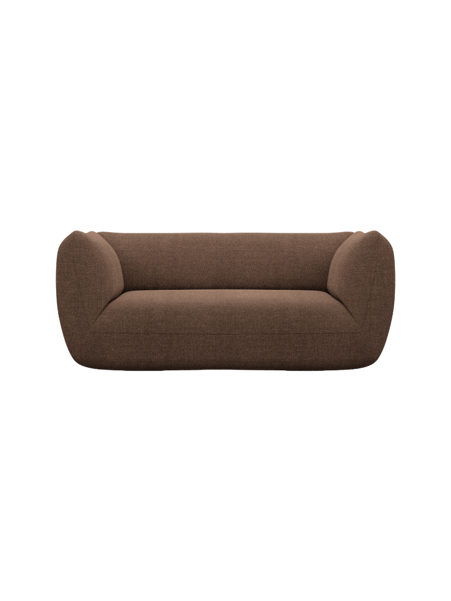 
2-Sitzer Design Sofa „Amalfi“ mit Strukturstoff-Bezug - Strukturstoff Anthrazit