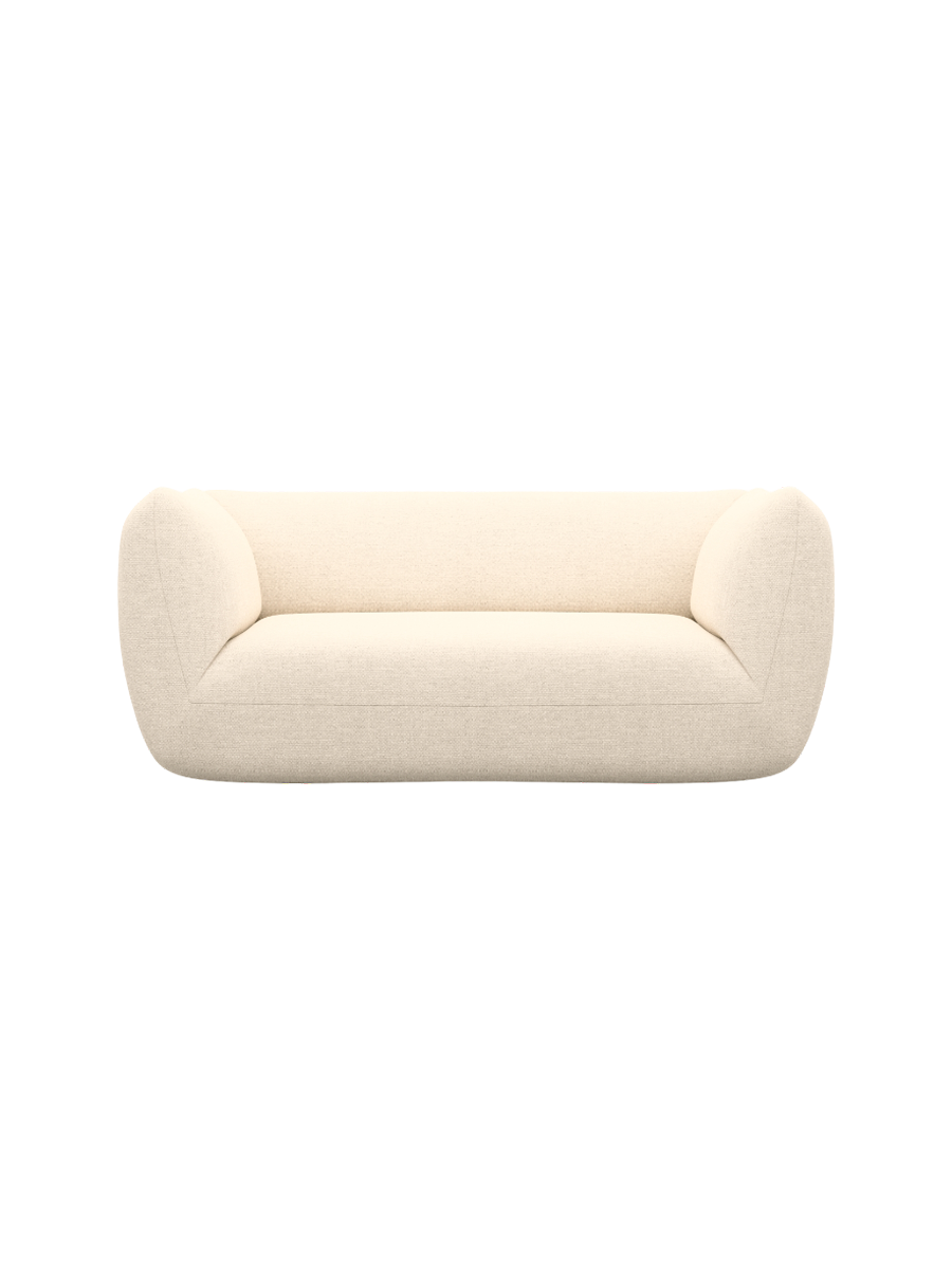 
2-Sitzer Design Sofa „Amalfi“ mit Strukturstoff-Bezug - Strukturstoff Anthrazit