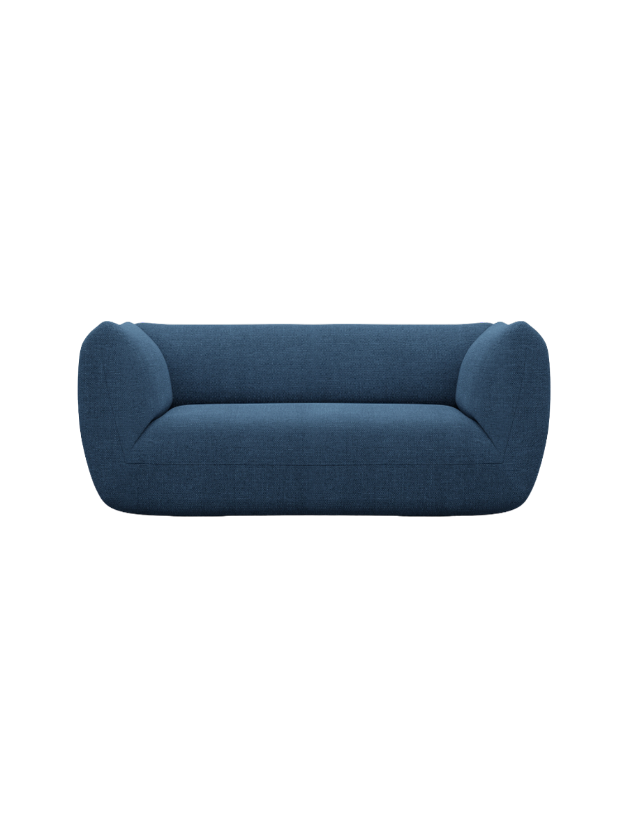 
2-Sitzer Design Sofa „Amalfi“ mit Strukturstoff-Bezug - Strukturstoff Anthrazit