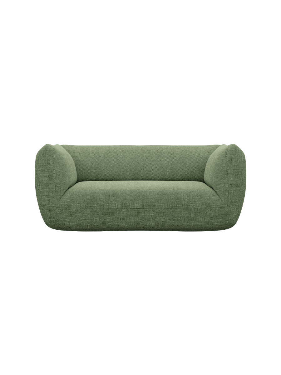 
2-Sitzer Design Sofa „Amalfi“ mit Strukturstoff-Bezug - Strukturstoff Anthrazit