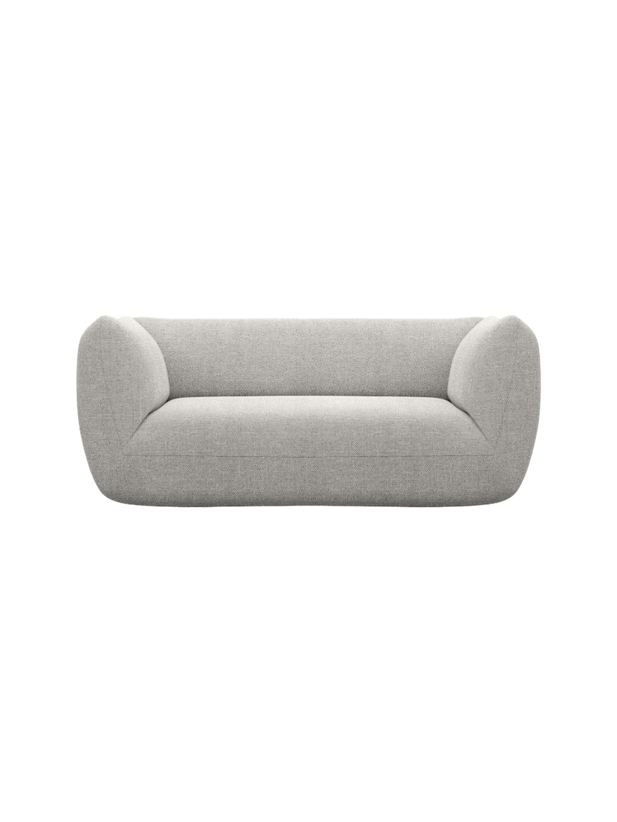 
2-Sitzer Design Sofa „Amalfi“ mit Strukturstoff-Bezug - Strukturstoff Anthrazit