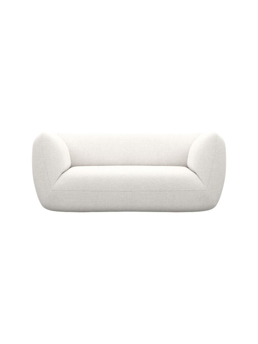 
2-Sitzer Design Sofa „Amalfi“ mit Strukturstoff-Bezug - Strukturstoff Anthrazit