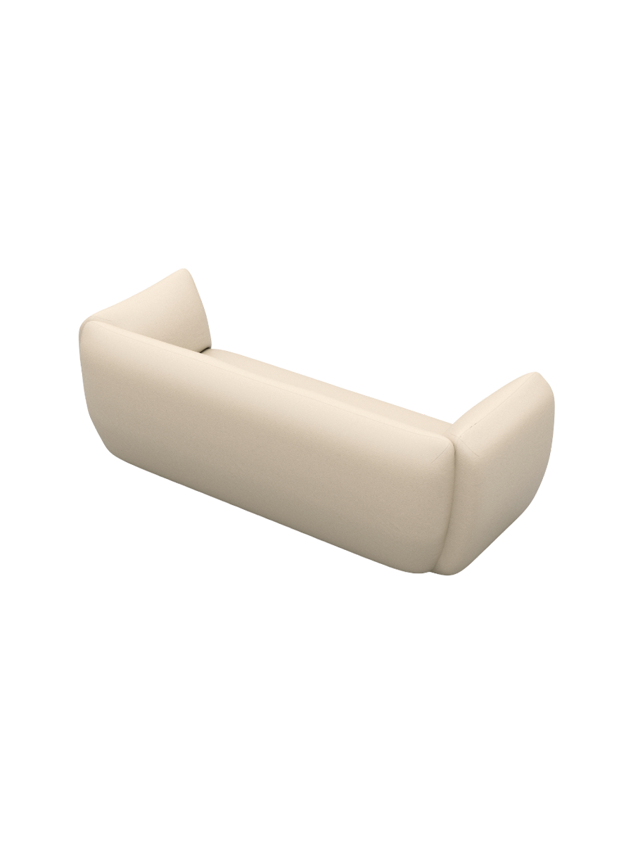 
3-Sitzer Design Echtleder Sofa „Amalfi“ - Echtleder Beige