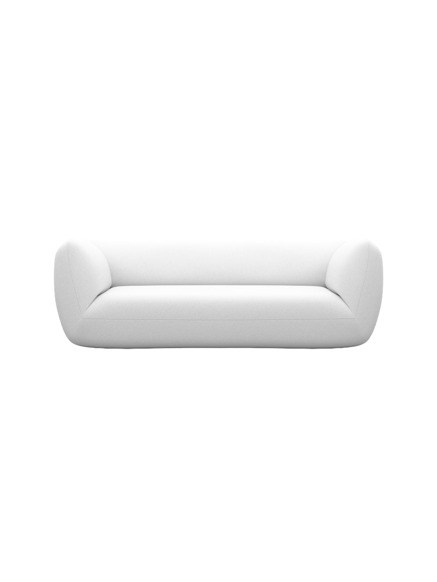 
3-Sitzer Design Echtleder Sofa „Amalfi“ - Echtleder Beige