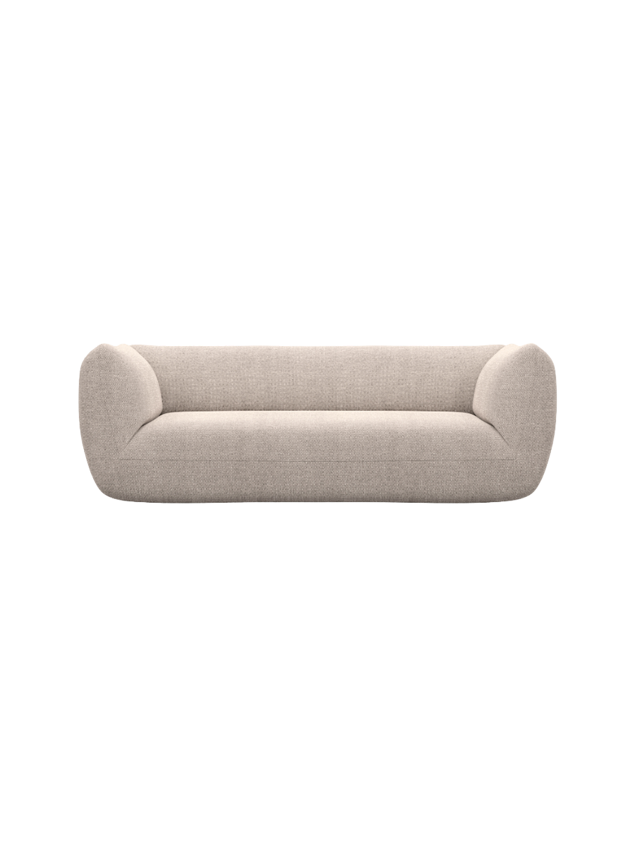 
3-Sitzer Design Sofa „Amalfi“ mit Strukturstoff-Bezug - Strukturstoff Anthrazit