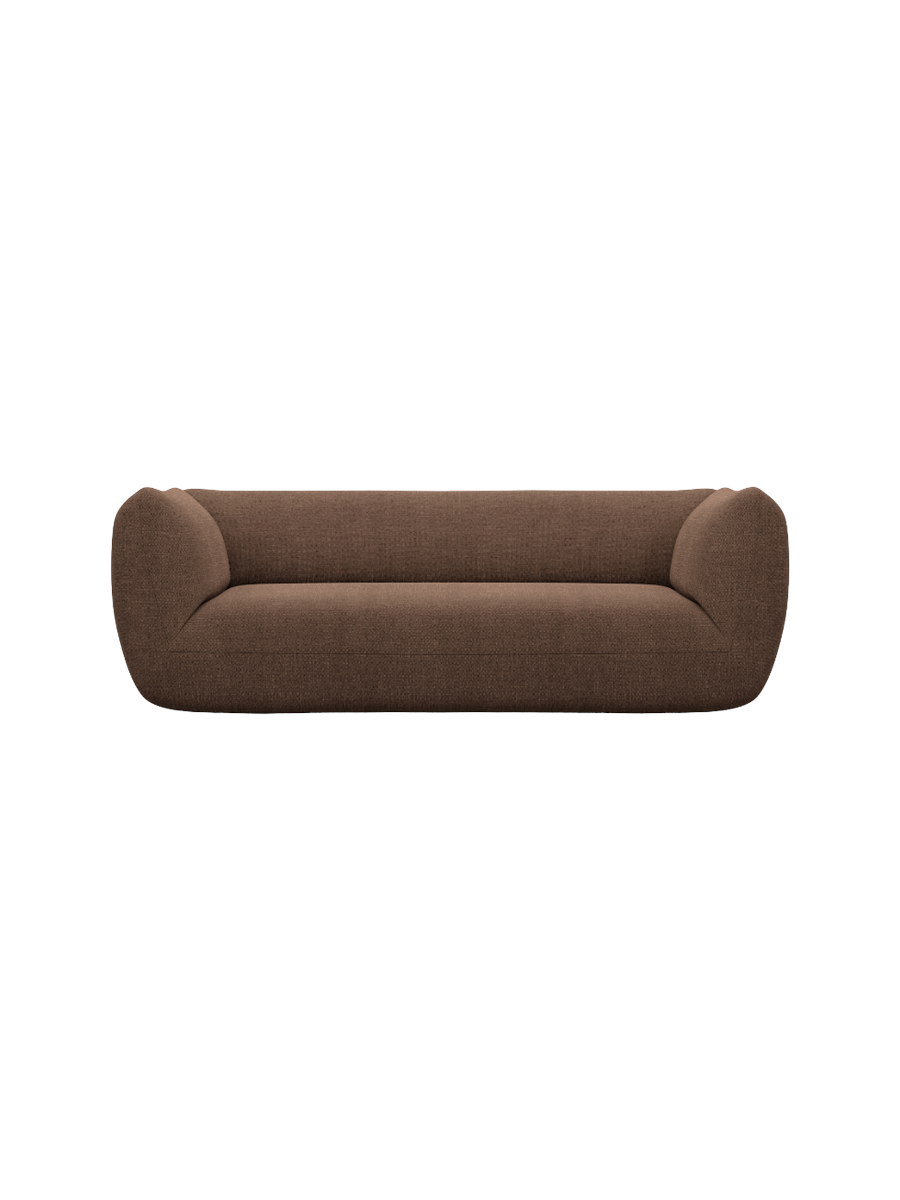 
3-Sitzer Design Sofa „Amalfi“ mit Strukturstoff-Bezug - Strukturstoff Anthrazit
