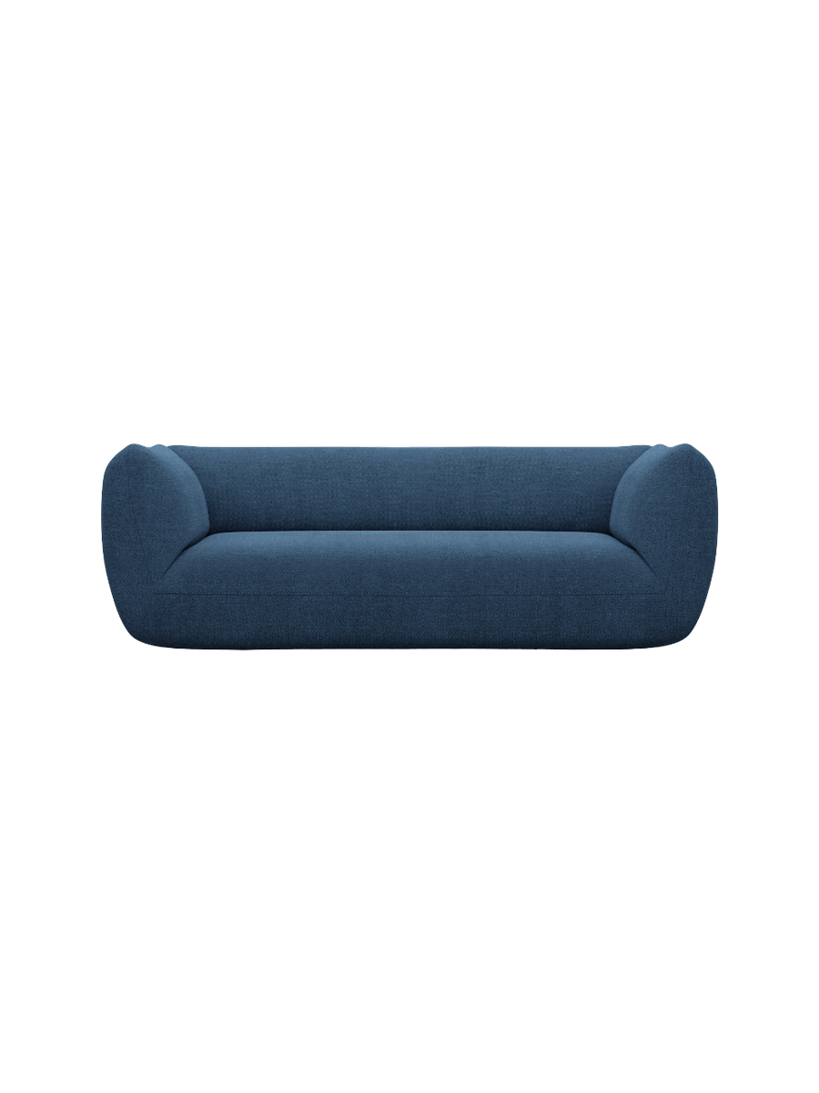 
3-Sitzer Design Sofa „Amalfi“ mit Strukturstoff-Bezug - Strukturstoff Anthrazit