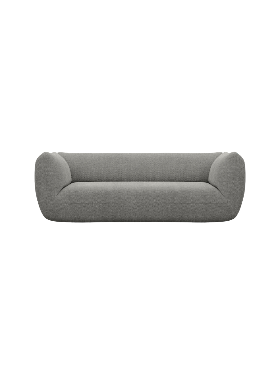 
3-Sitzer Design Sofa „Amalfi“ mit Strukturstoff-Bezug - Strukturstoff Anthrazit