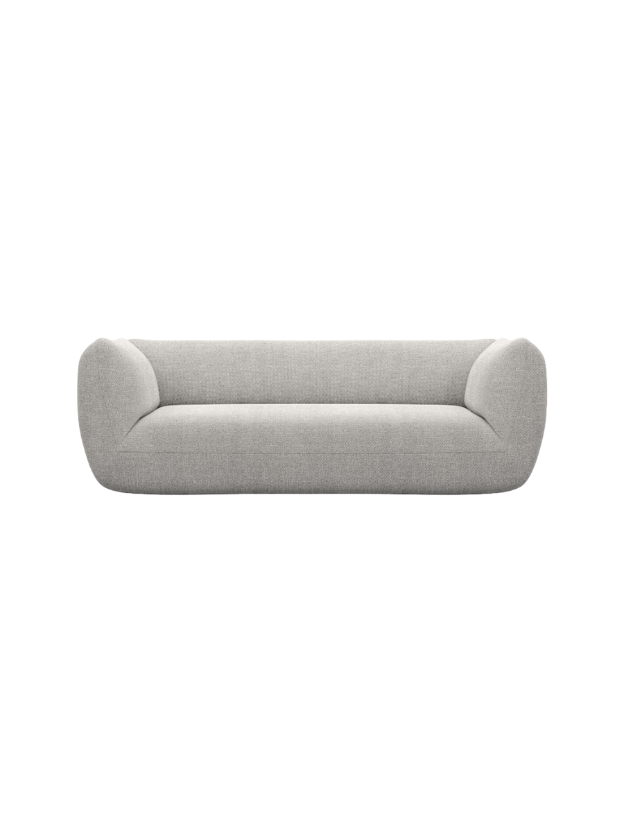 
3-Sitzer Design Sofa „Amalfi“ mit Strukturstoff-Bezug - Strukturstoff Anthrazit