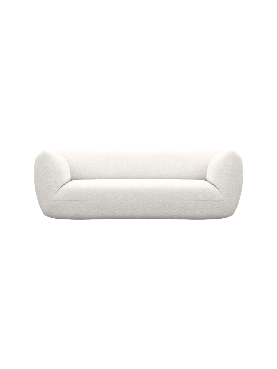 
3-Sitzer Design Sofa „Amalfi“ mit Strukturstoff-Bezug - Strukturstoff Anthrazit