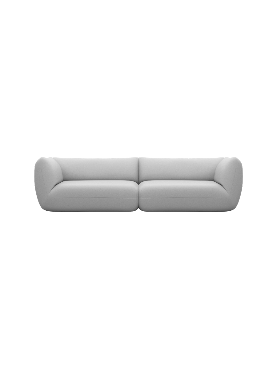 
4-Sitzer Design Echtleder Sofa „Amalfi“ - Echtleder Beige